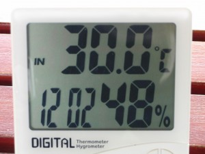この後、30.5℃まであがっていました。
