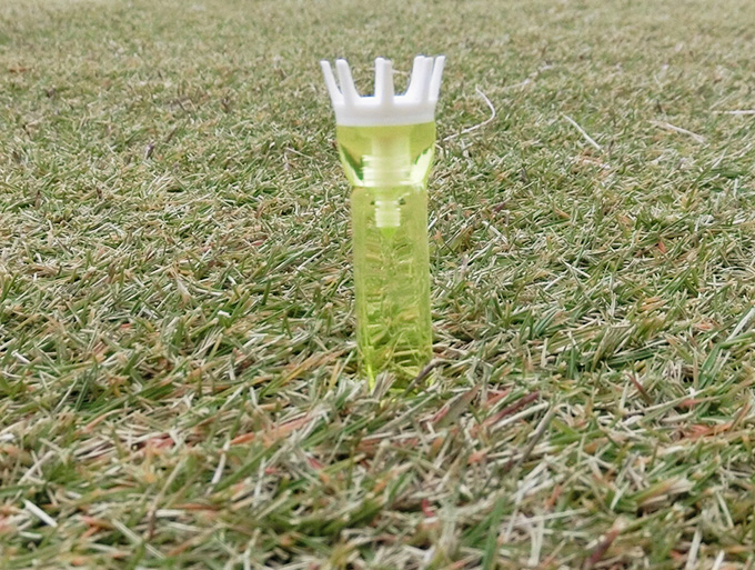 ゴルフお役立ち情報「芝生の長さによってティーの高さを変える」